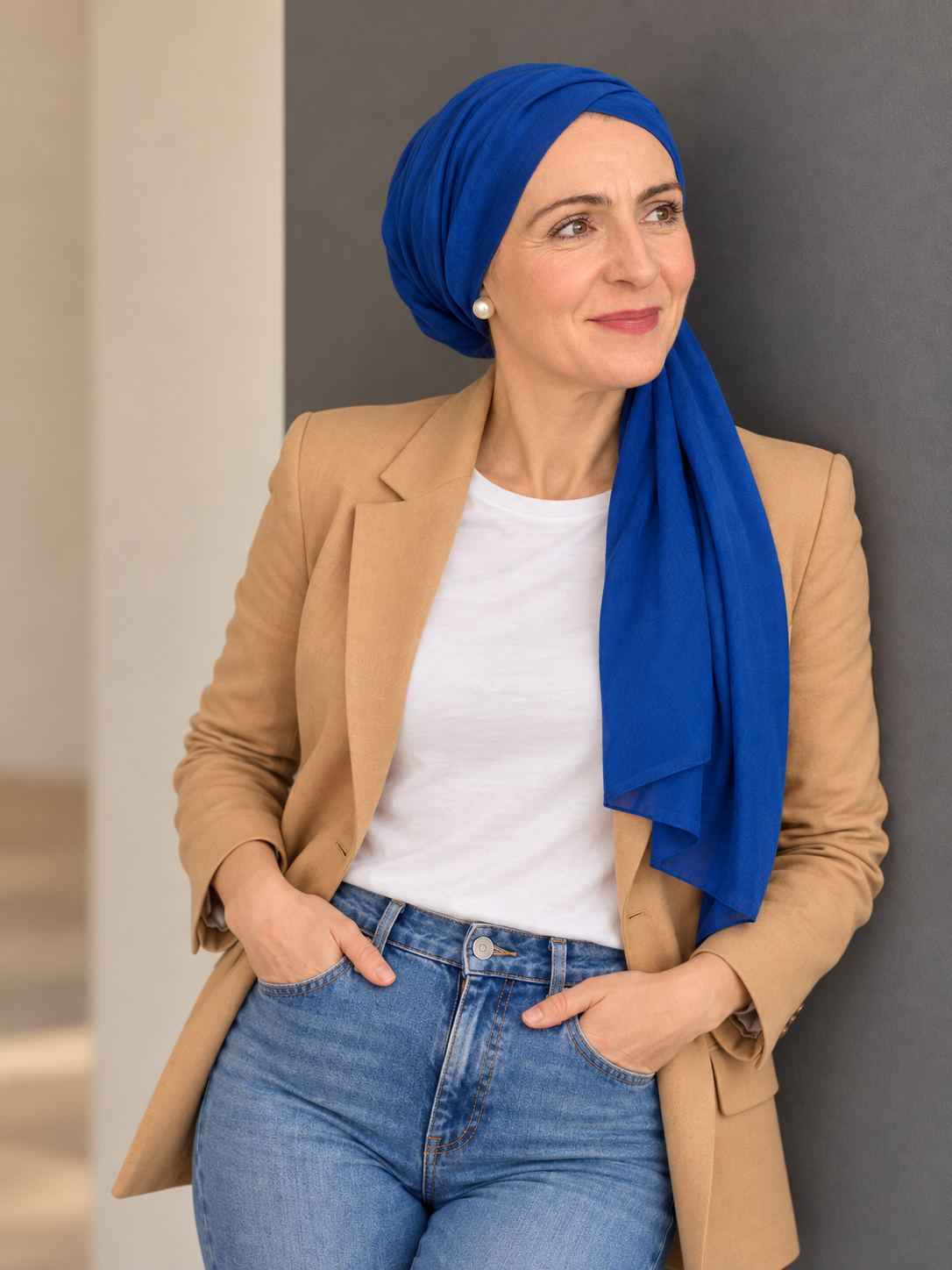 Nicola Benyahia in a relaxed personal portrait
